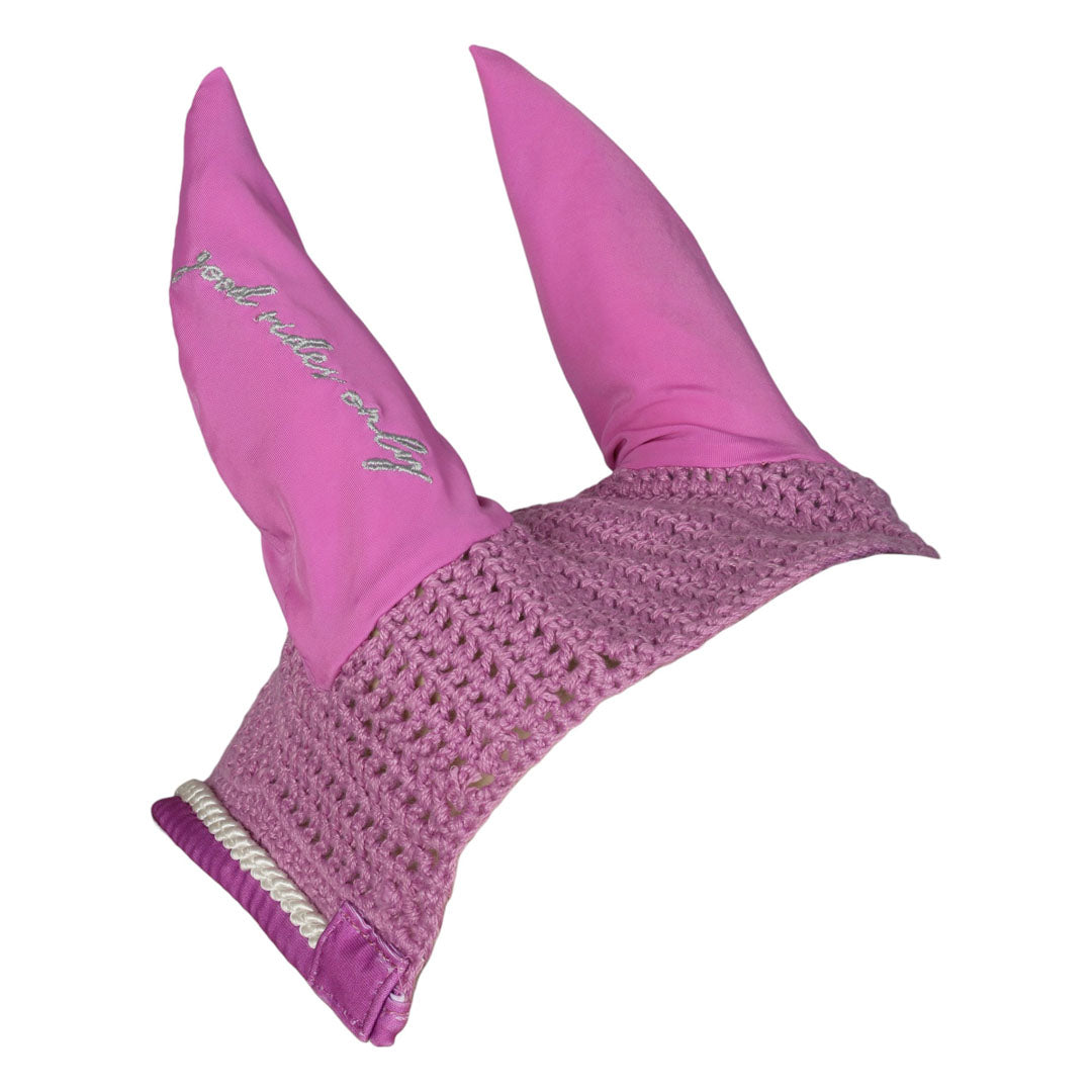 Dapplebay Equestrian Toile Pony Fly Veil-Rose/White