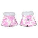 Dapplebay Equestrian Toile Bell Boots-Rose/White