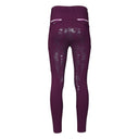 Dapplebay Equestrian Toile Compression Breeches-Plum