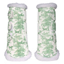 Dapplebay Equestrian Toile Brush Boots-Green/White