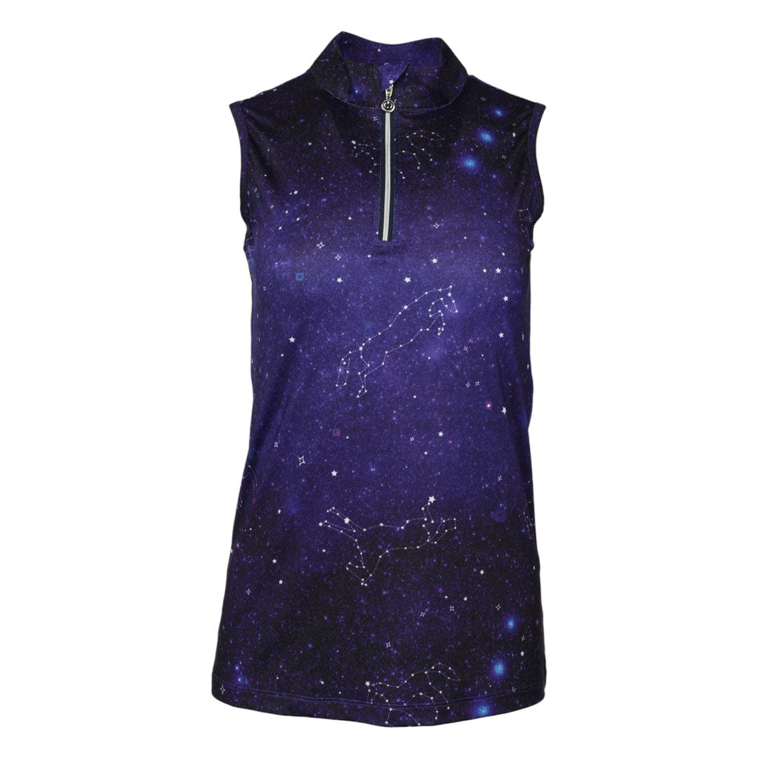 Dapplebay Constellation 1/4 Zip Light Riding Top-Sleeveless