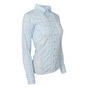Dapplebay Gingham Button Down Western Shirt-Blue/White
