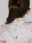 Dapplebay Kids Dragonfly Meadow 1/4 Zip SS Riding Top-Light Pink