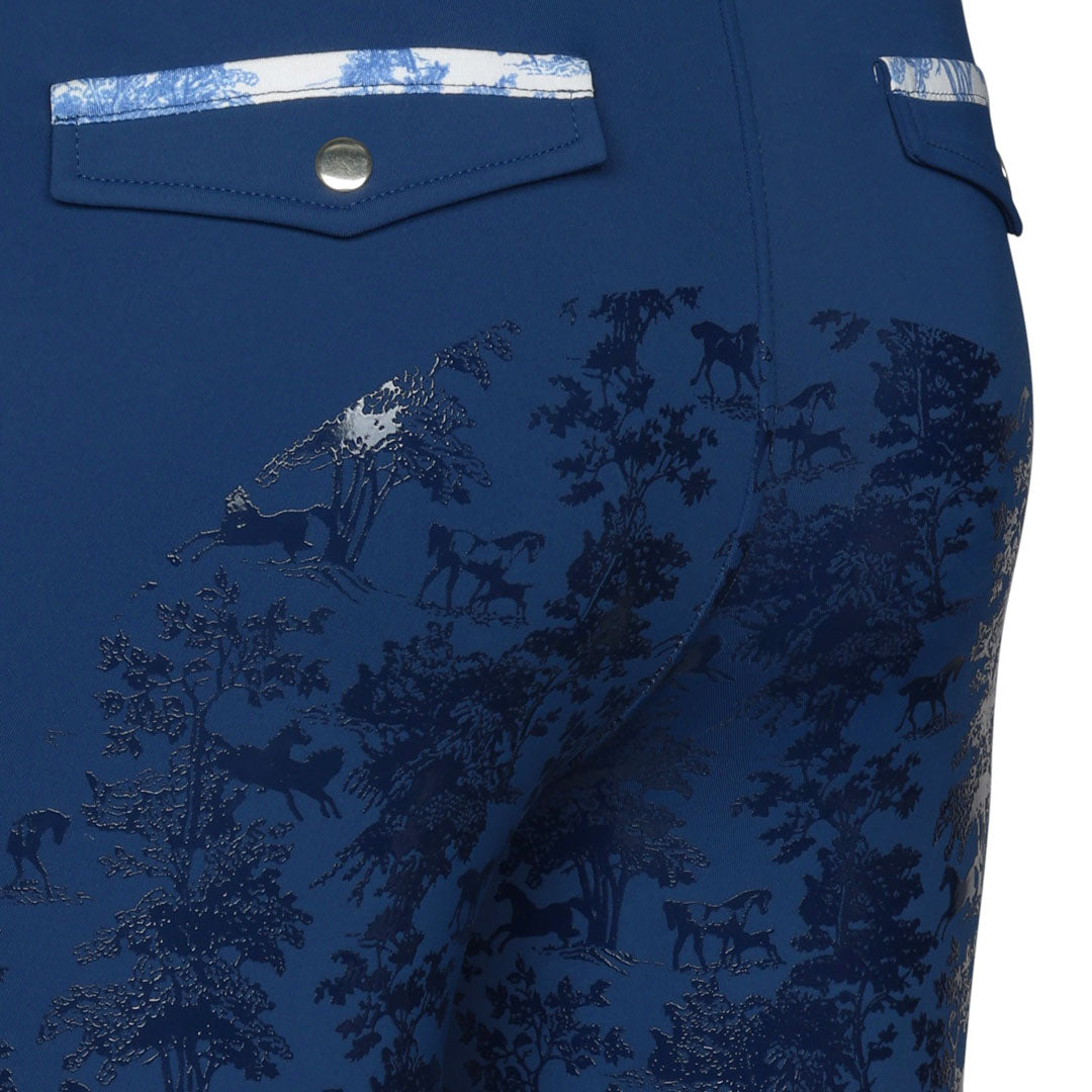 Dapplebay Kids Equestrian Toile Essential Tights - Dapplebay.com