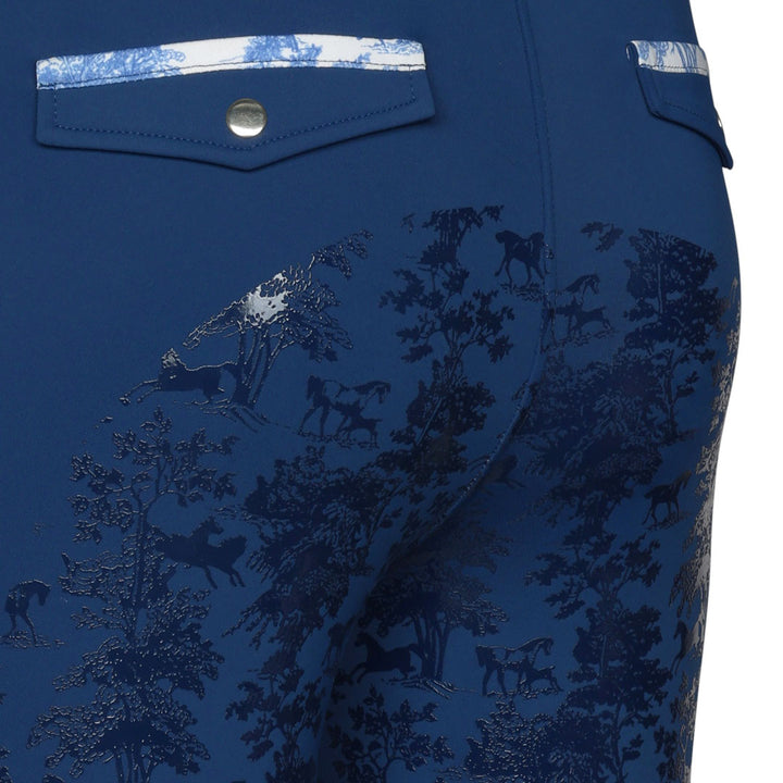 Dapplebay Kids Equestrian Toile Essential Tights - Dapplebay.com