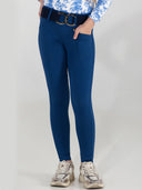 Dapplebay Kids Equestrian Toile Essential Tights-Bright Navy