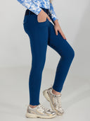 Dapplebay Kids Equestrian Toile Essential Tights-Bright Navy