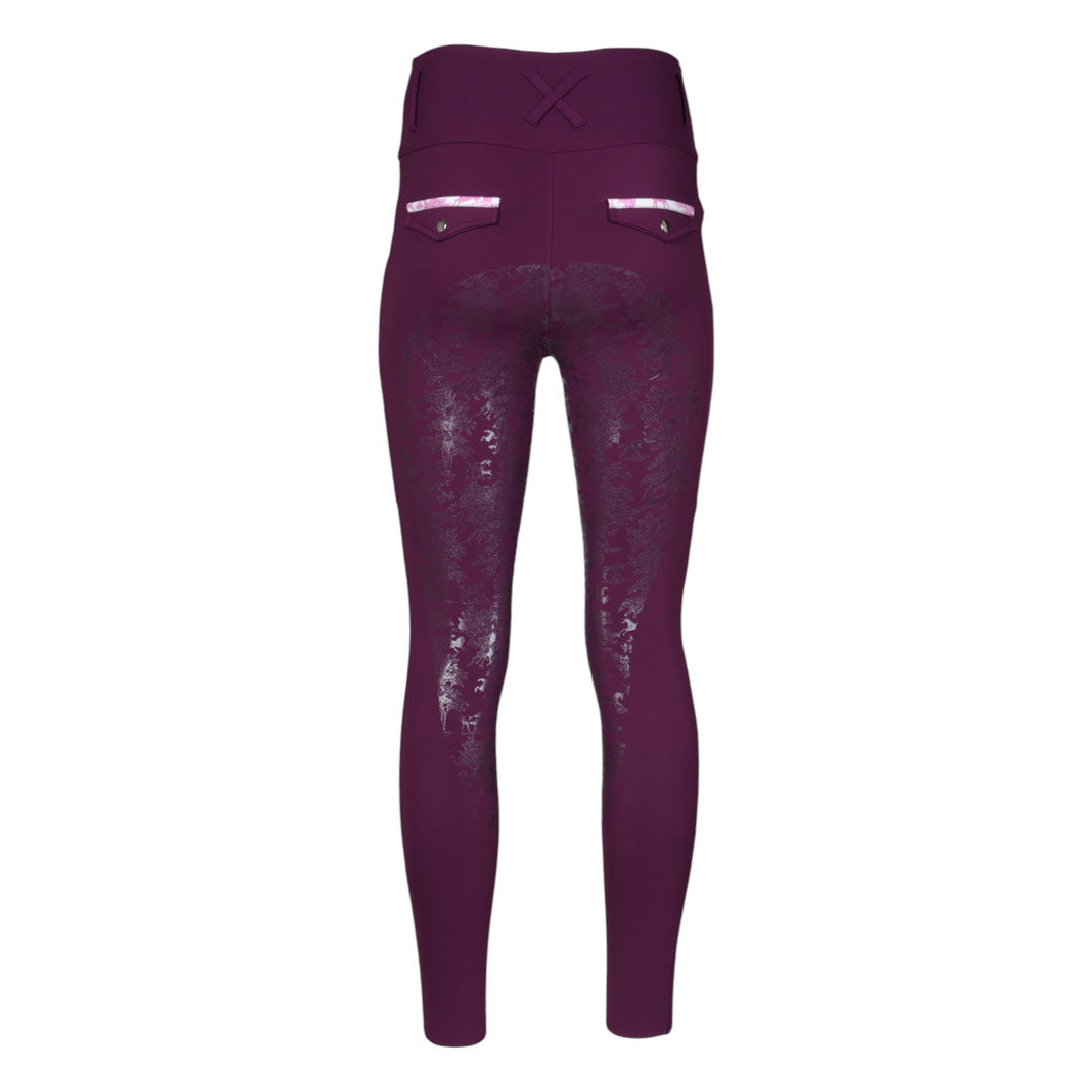 Dapplebay Kids Equestrian Toile Essential Tights - Dapplebay.com