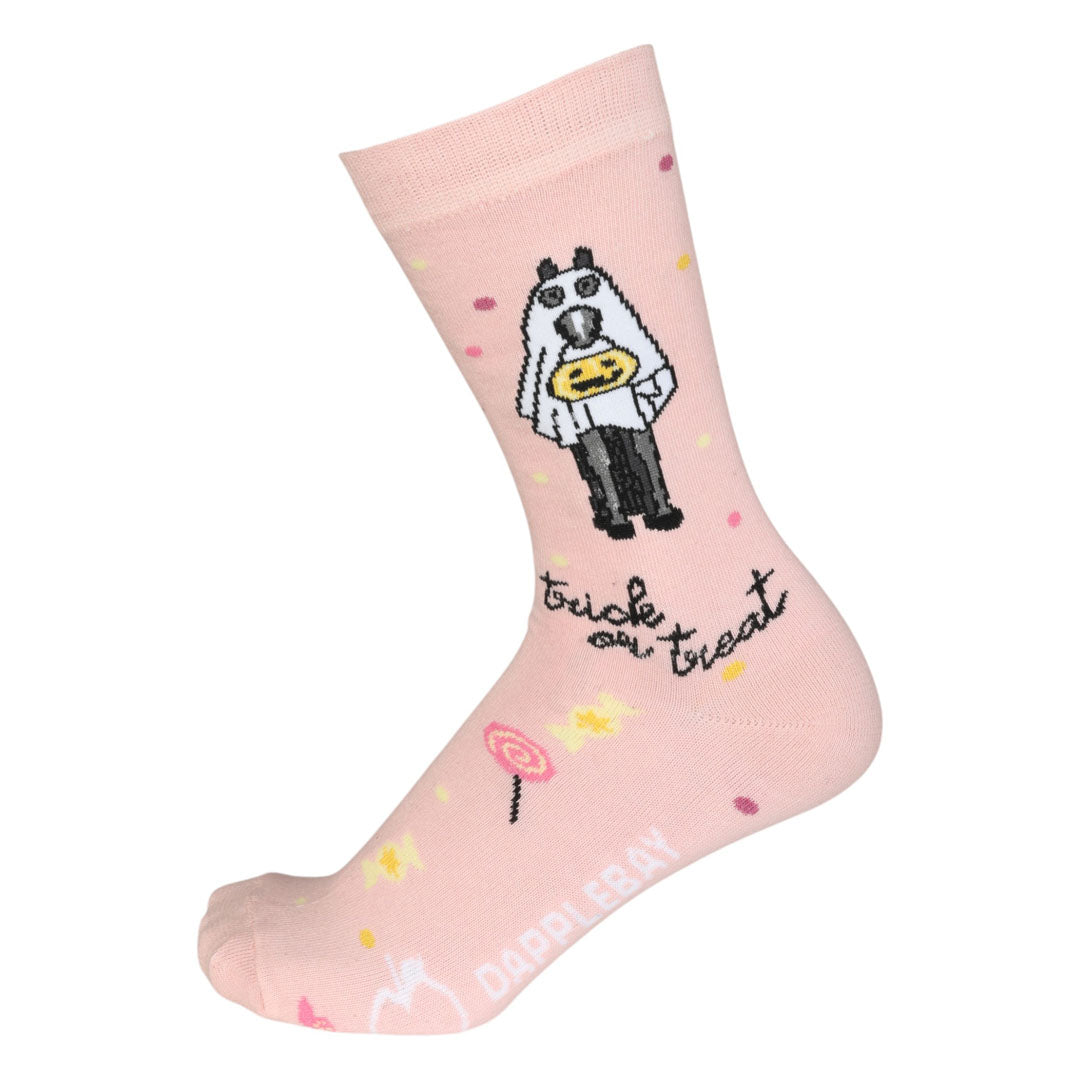 Dapplebay Trick Or Treat Knit Crew Socks - Dapplebay.com
