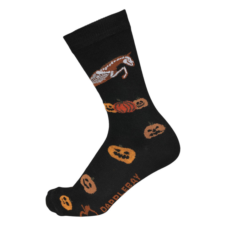 Dapplebay Pumpkin Jumper Knit Crew Socks-Dapplebay.com
