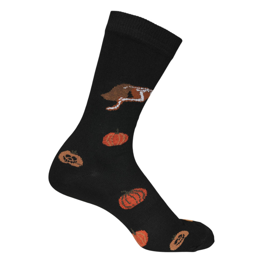 Dapplebay Pumpkin Jumper Knit Crew Socks-Dapplebay.com
