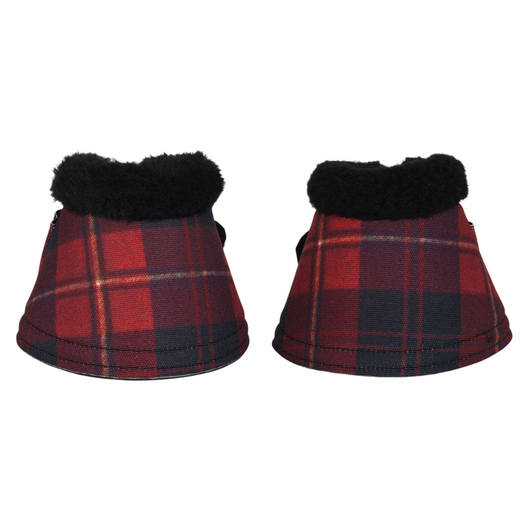 Dapplebay Holiday Plaid Bell Boots-Dapplebay.com