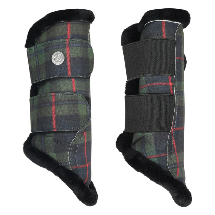 Dapplebay Holiday Plaid Brush Boots-Dapplebay.com
