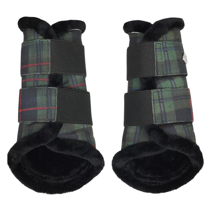 Dapplebay Holiday Plaid Brush Boots-Dapplebay.com