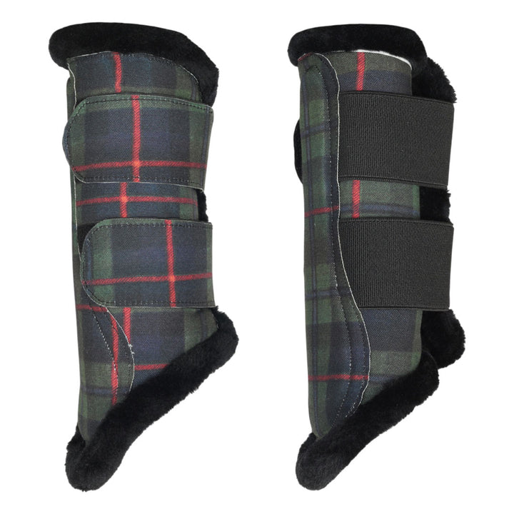 Dapplebay Holiday Plaid Brush Boots-Dapplebay.com