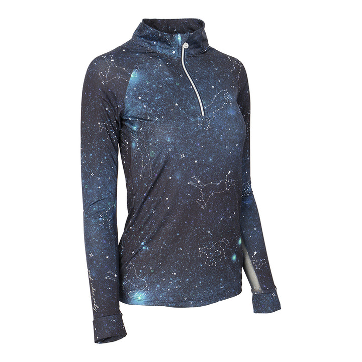 Dapplebay Midnight Constellation Ladies 1/4 Zip Riding Top
