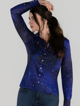 Dapplebay Constellation Western Shirt-Navy/Multi