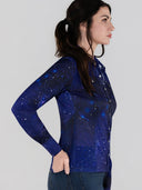 Dapplebay Constellation Western Shirt-Navy/Multi