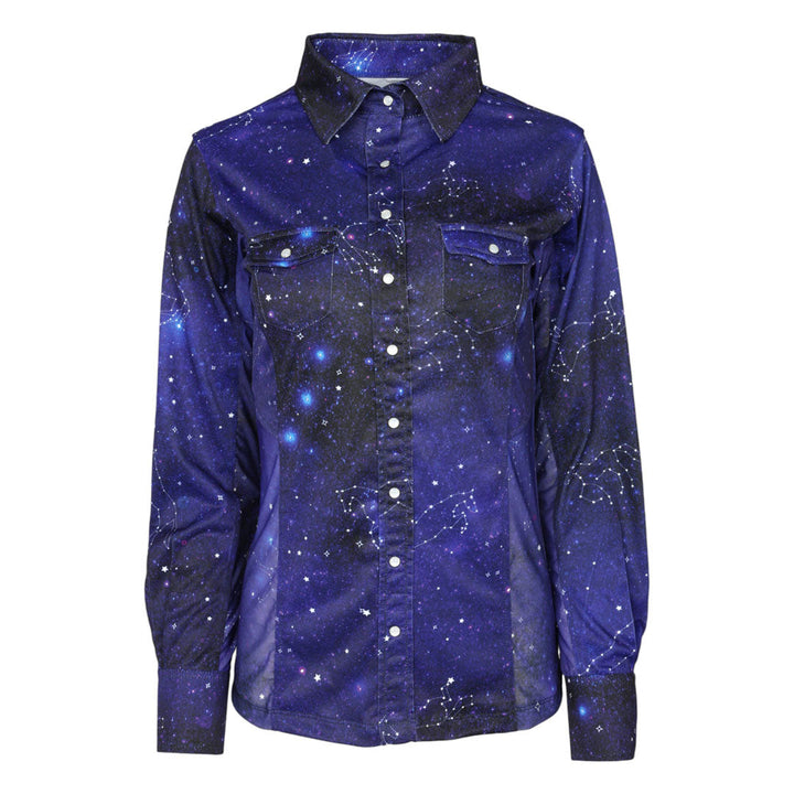 Dapplebay Constellation Western Shirt-Navy/Multi - Dapplebay.com