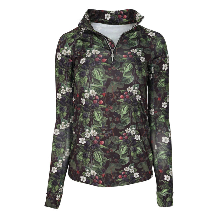 Dapplebay Blackberry Daze 1/4 Zip Riding Top - Dapplebay.com