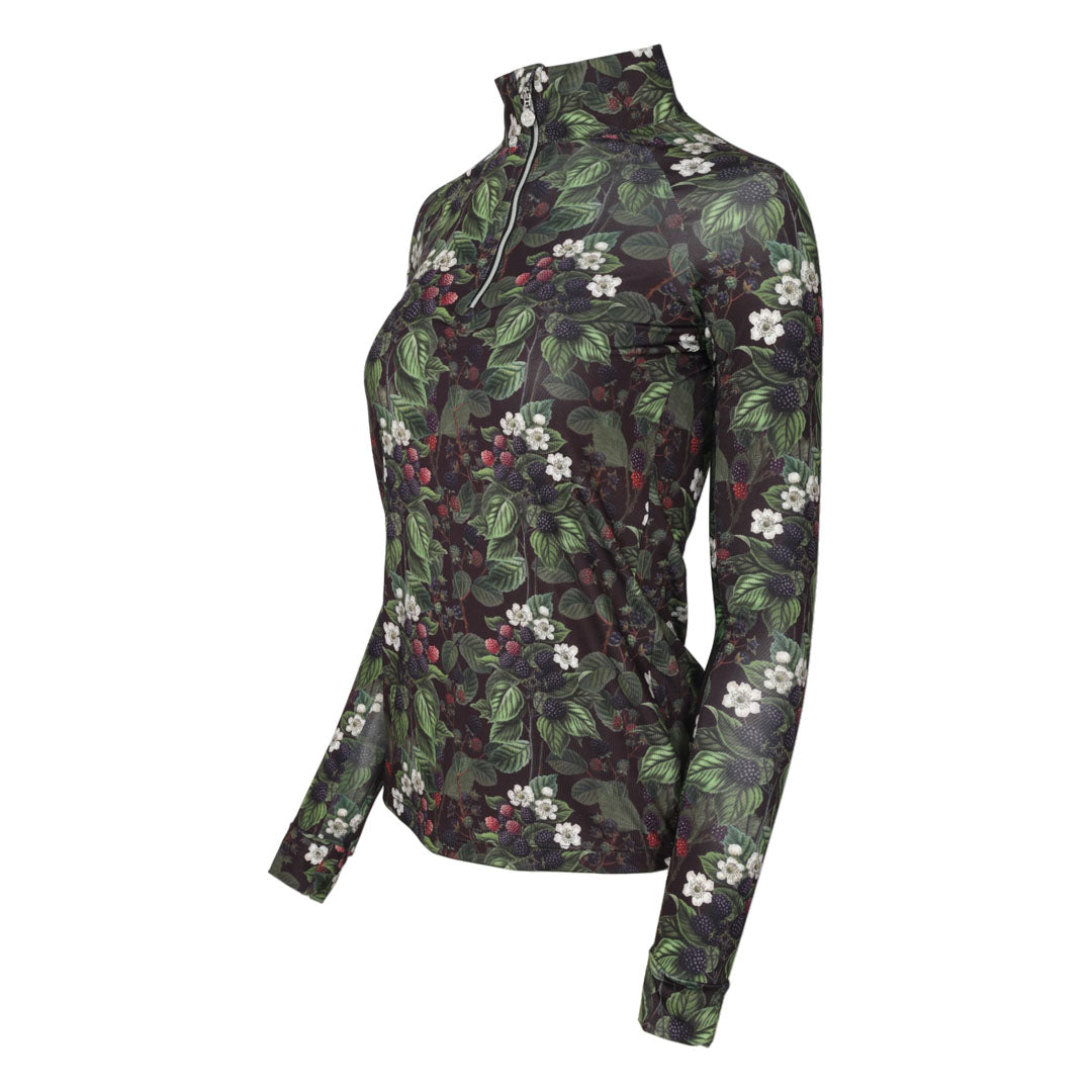Dapplebay Blackberry Daze 1/4 Zip Riding Top - Dapplebay.com