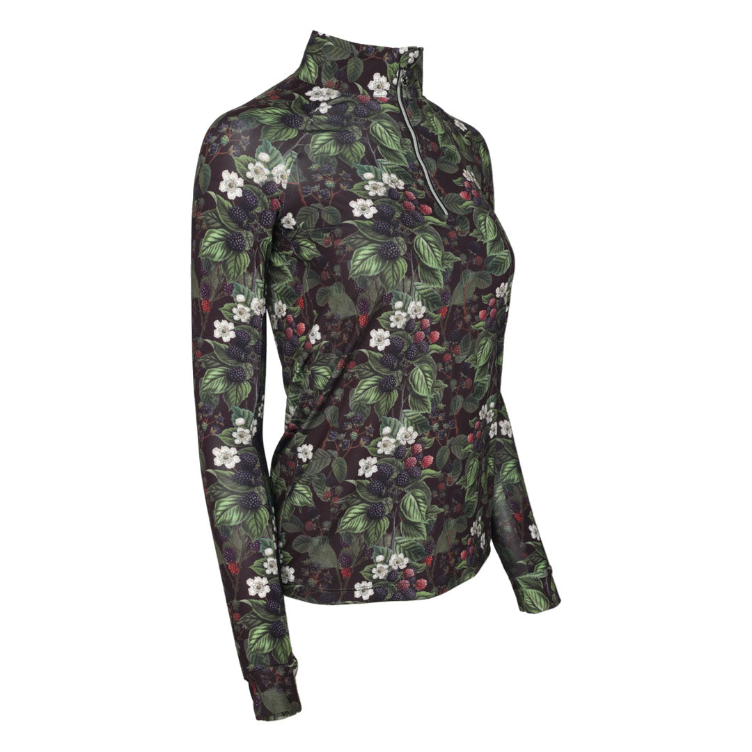 Dapplebay Blackberry Daze 1/4 Zip Riding Top - Dapplebay.com