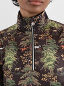 Dapplebay Autumn Toile 1/4 Zip LS Riding Top-Dark Bay