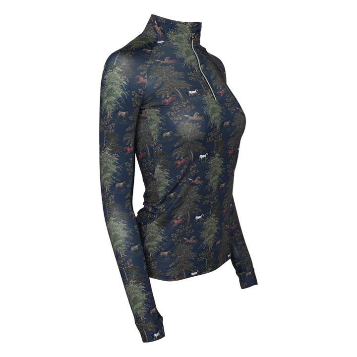 Dapplebay Autumn Toile 1/4 Zip Riding Top - Dapplebay.com