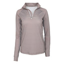Dapplebay Chestnut Stripe 1/4 Zip Riding Top -Dapplebay.com