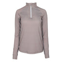 Dapplebay Chestnut Stripe 1/4 Zip Riding Top -Dapplebay.com