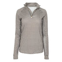 Dapplebay Bay Houndstooth 1/4 Zip Riding Top - Dapplebay.com