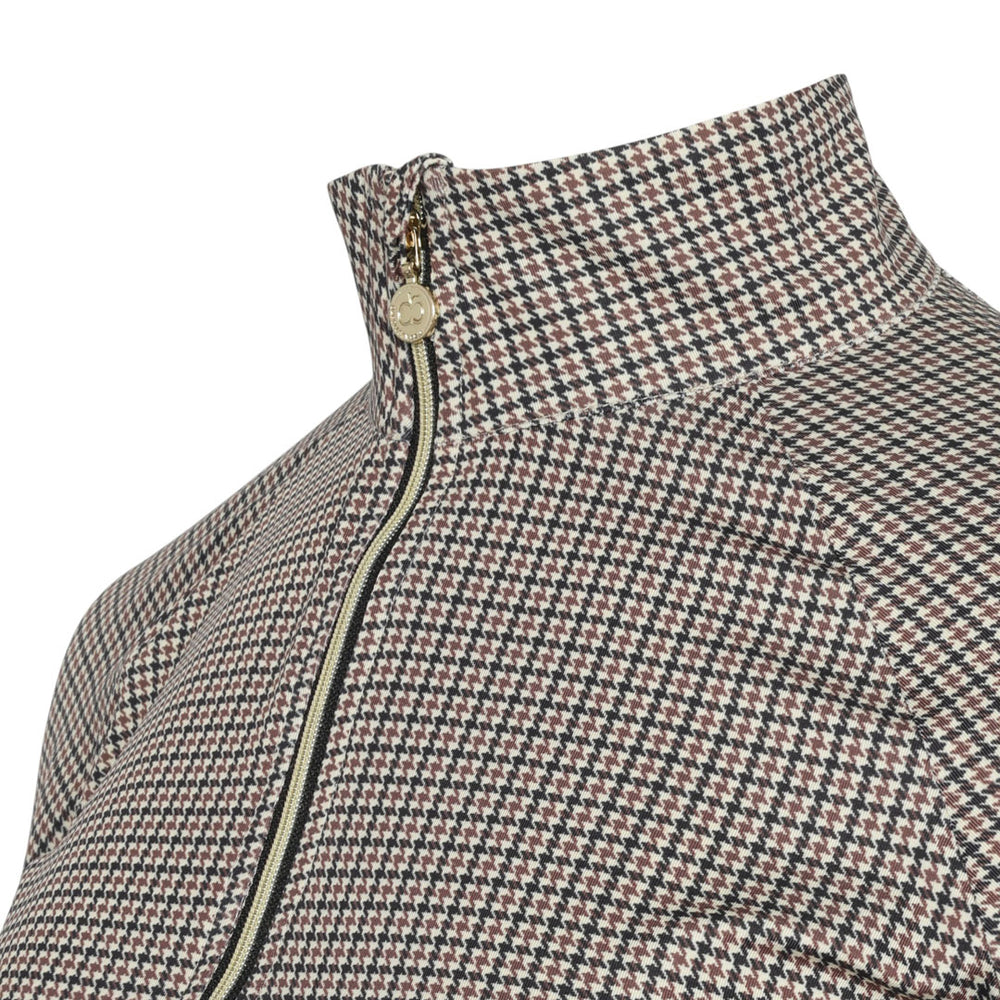 Dapplebay Bay Houndstooth 1/4 Zip Riding Top - Dapplebay.com