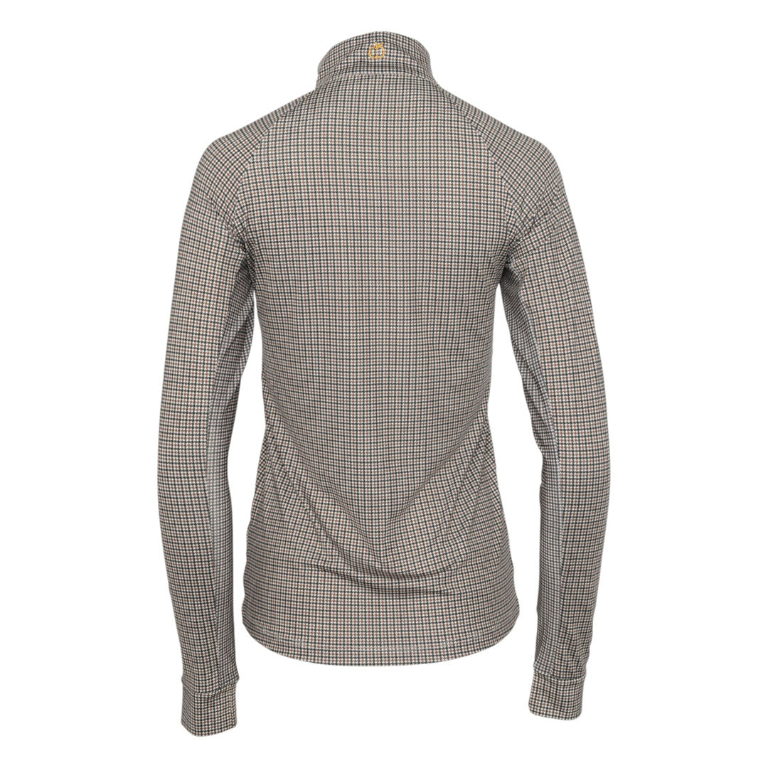 Dapplebay Bay Houndstooth 1/4 Zip Riding Top - Dapplebay.com