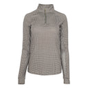Dapplebay Bay Houndstooth 1/4 Zip Riding Top - Dapplebay.com