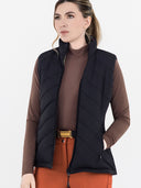 Dapplebay Lady Reversible Quilted Vest - Black