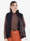 Dapplebay Lady Reversible Quilted Vest - Black