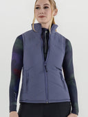 Dapplebay Lady Reversible Quilted Vest-Purple Dusk