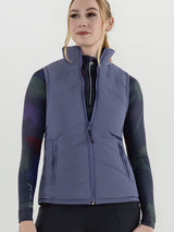 Dapplebay Lady Reversible Quilted Vest-Purple Dusk