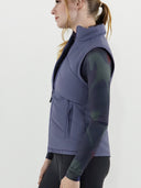Dapplebay Lady Reversible Quilted Vest-Purple Dusk