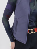 Dapplebay Lady Reversible Quilted Vest-Purple Dusk