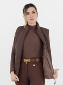 Dapplebay Lady Reversible Quilted Vest-Chocolate