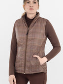 Dapplebay Lady Reversible Quilted Vest-Chocolate