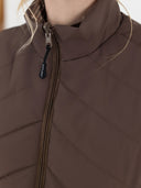 Dapplebay Lady Reversible Quilted Vest-Chocolate
