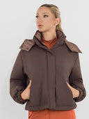 Dapplebay Reversible Puffer Jacket-Chocolate