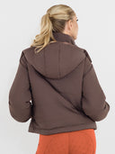 Dapplebay Reversible Puffer Jacket-Chocolate