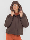 Dapplebay Reversible Puffer Jacket-Chocolate