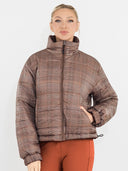 Dapplebay Reversible Puffer Jacket-Chocolate