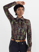 Dapplebay Autumn Toile Western Riding Top-Dark Bay