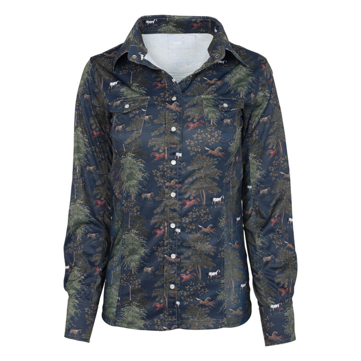 Dapplebay Autumn Toile Western Top-Dapplebay.com
