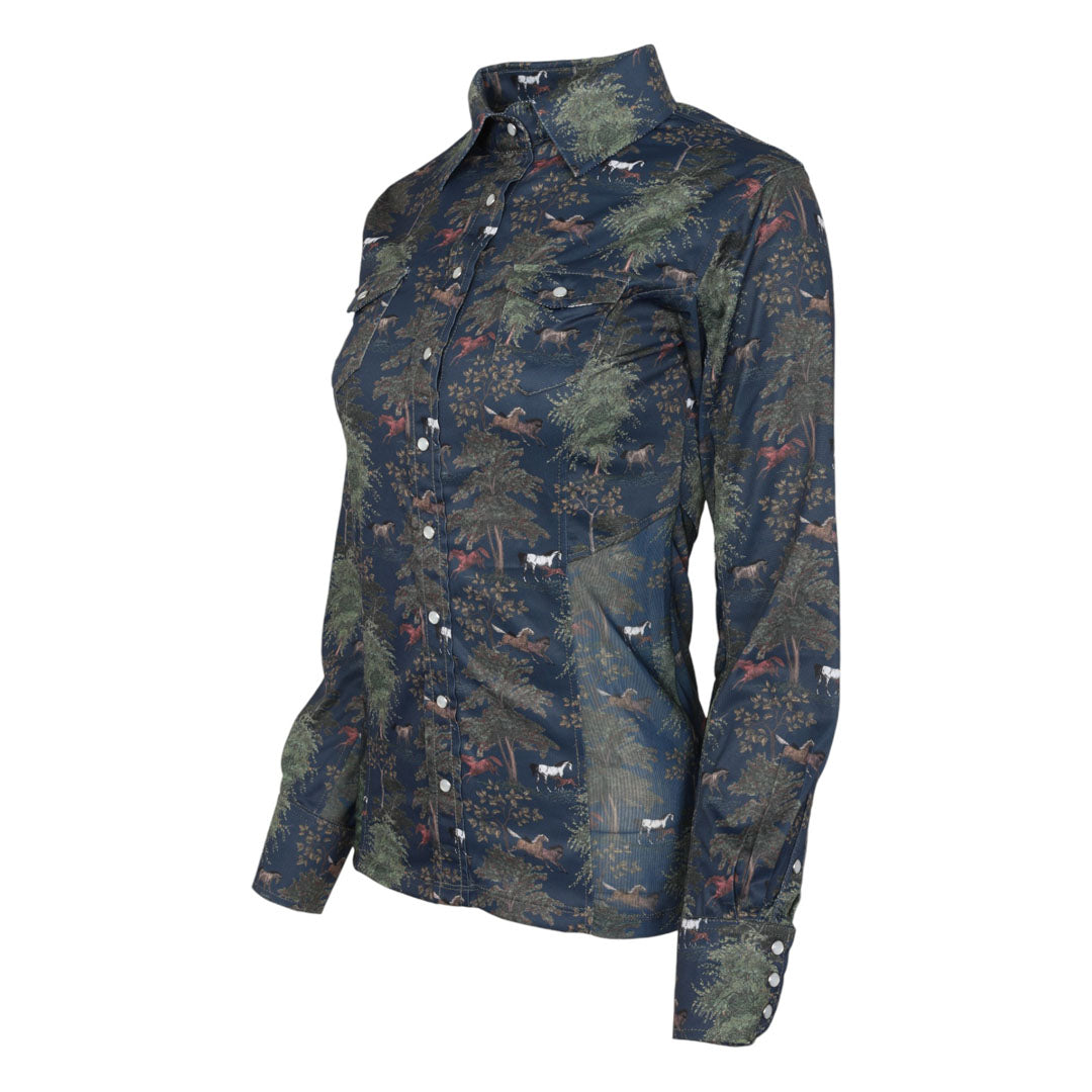 Dapplebay Autumn Toile Western Top-Dapplebay.com